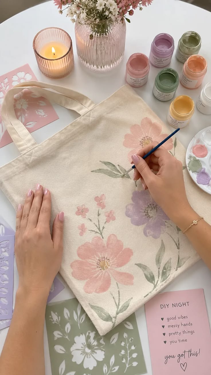 Pack Mangue - Atelier peinture sur tote bag